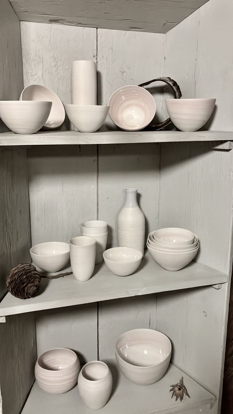 Handgedrehtes Porzellan