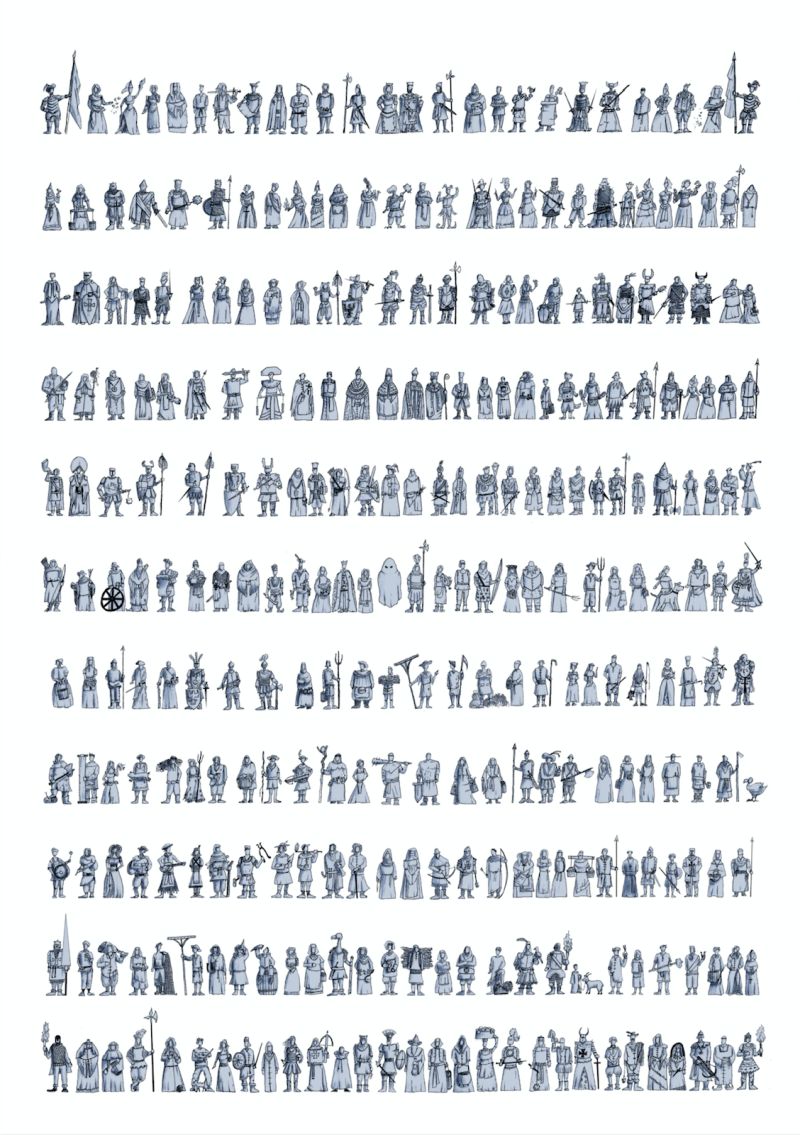 Die Schaukasten-Chronik 1 – 300 Charaktere des Mittelalters